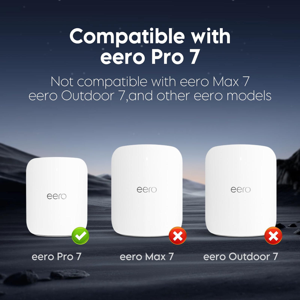 XLTTYWL eero Pro 7 abs-durable-material provides light yet sturdy support