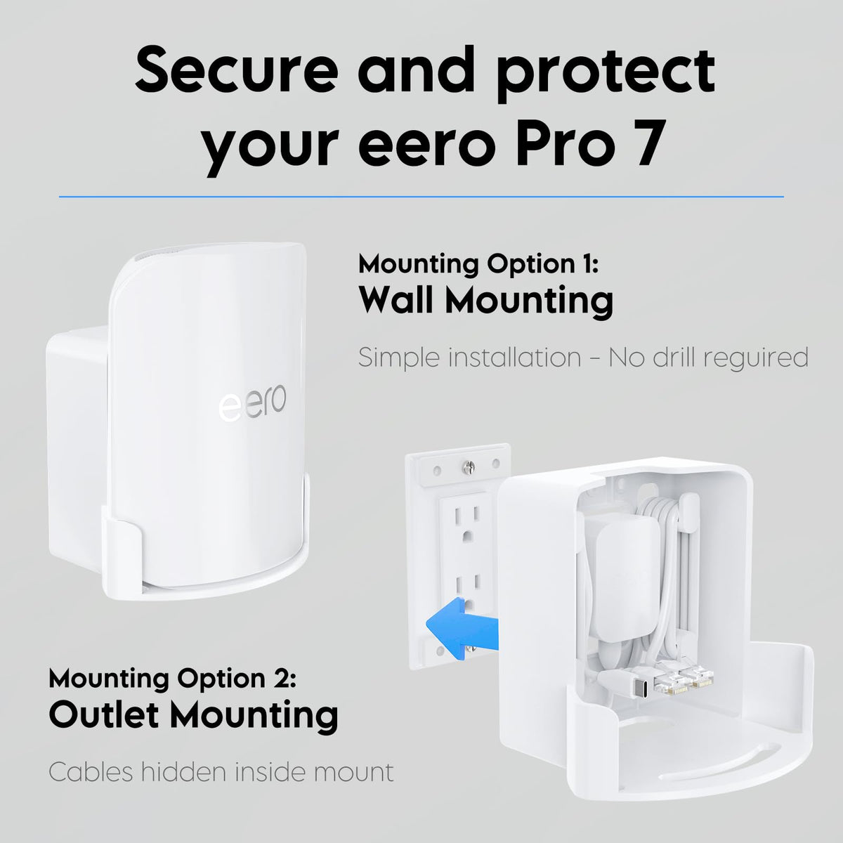 Durable ABS-material erro Pro 7 mount with lightweight feel