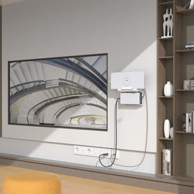 XLTTYWL Starlink Gen 3 Mount in a home office for clutter-free setup.