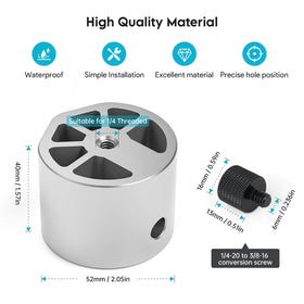 XLTTYWL Starlink Mini Adapter aluminum body with oxide coating for durability.