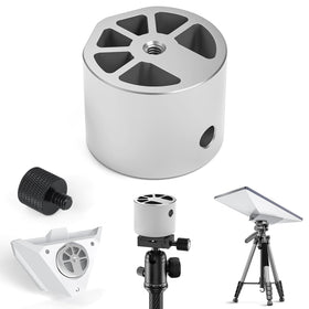 XLTTYWL Starlink Mini Adapter mounted on tripod for flexible outdoor setup.