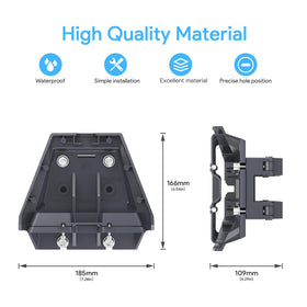 XLTTYWL Starlink mount with hardware for quick and easy setup.