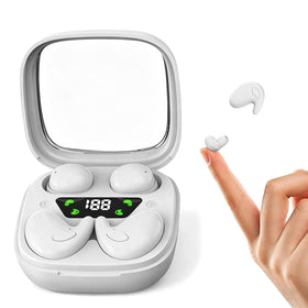 Xmenha flat sleep mini-earbuds front view for discreet listening