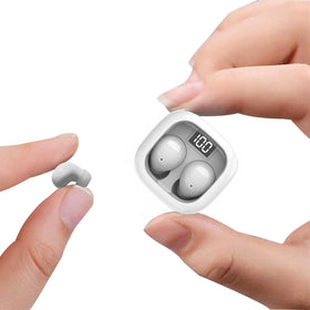 Xmenha front packaging showing compact invisible earbud and benefits