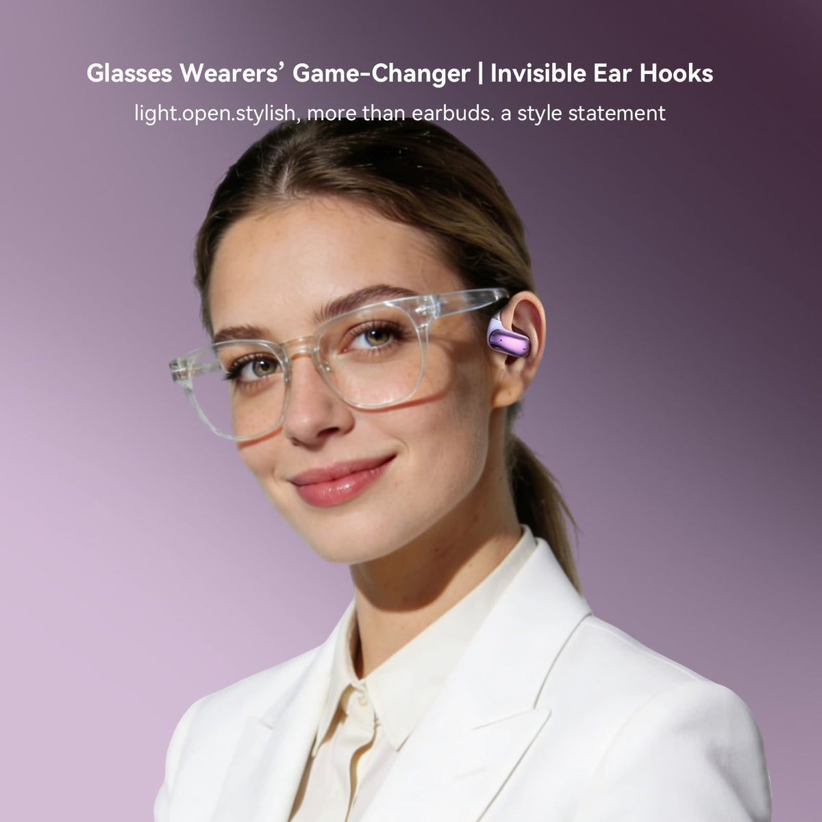 Xmenha glasses-friendly open-ear design keeps ears comfortable during extended wear
