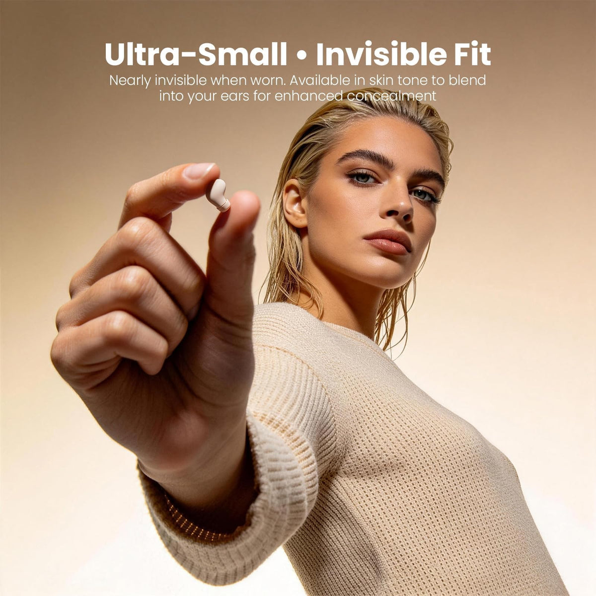Xmenha invisible earbuds ergonomic in ear fit for comfort during long listening sessions