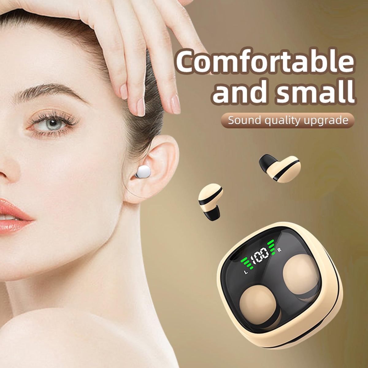 Xmenha invisible earbud graphene diaphragm for clear high frequencies