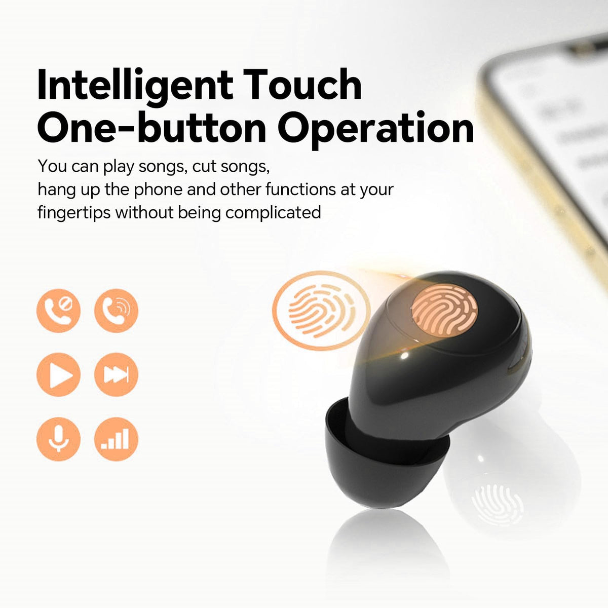 Xmenha invisible mini earbuds ultra-compact design fits small ears
