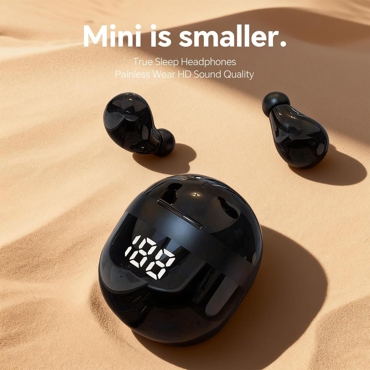 Xmenha invisible mini earbuds sleep-friendly design for side sleeping
