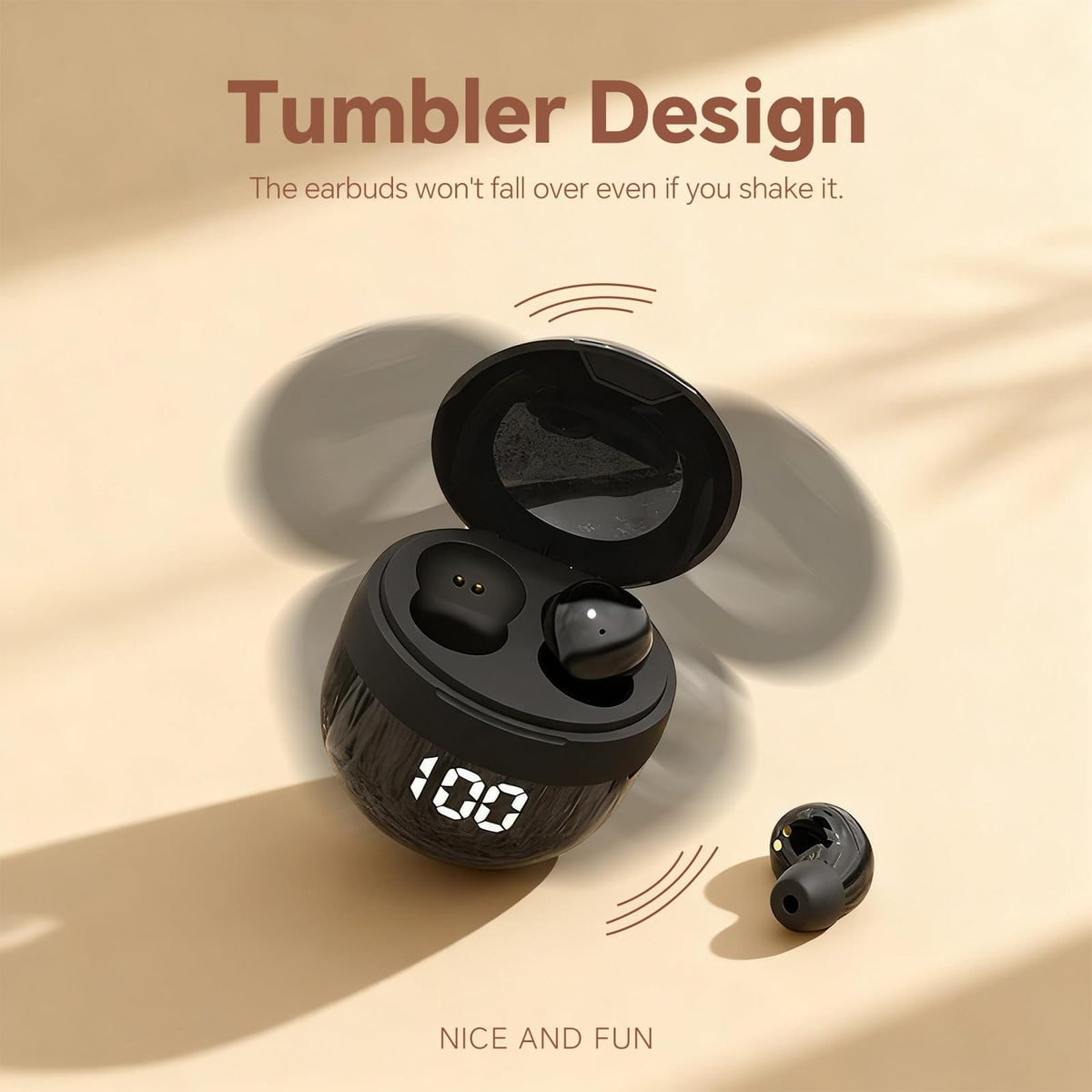 Xmenha invisible mini earbuds worn in ear for lightweight comfort