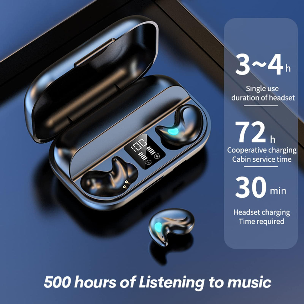 Xmenha Invisible Sleep Earbuds IPX5 waterproof protection against sweat and splashes