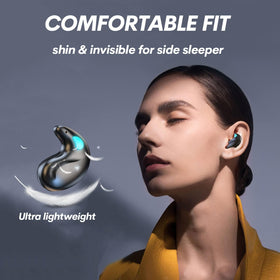 Xmenha Invisible Sleep Earbuds side sleeping fit minimizes ear pressure during side sleep