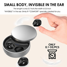 Xmenha mini discreet earbuds in-ear fit for comfort