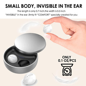 Xmenha mini discreet earbuds fit snugly for long-wear comfort