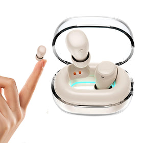 Xmenha Mini Invisible Earbuds front view for discreet listening on the go.