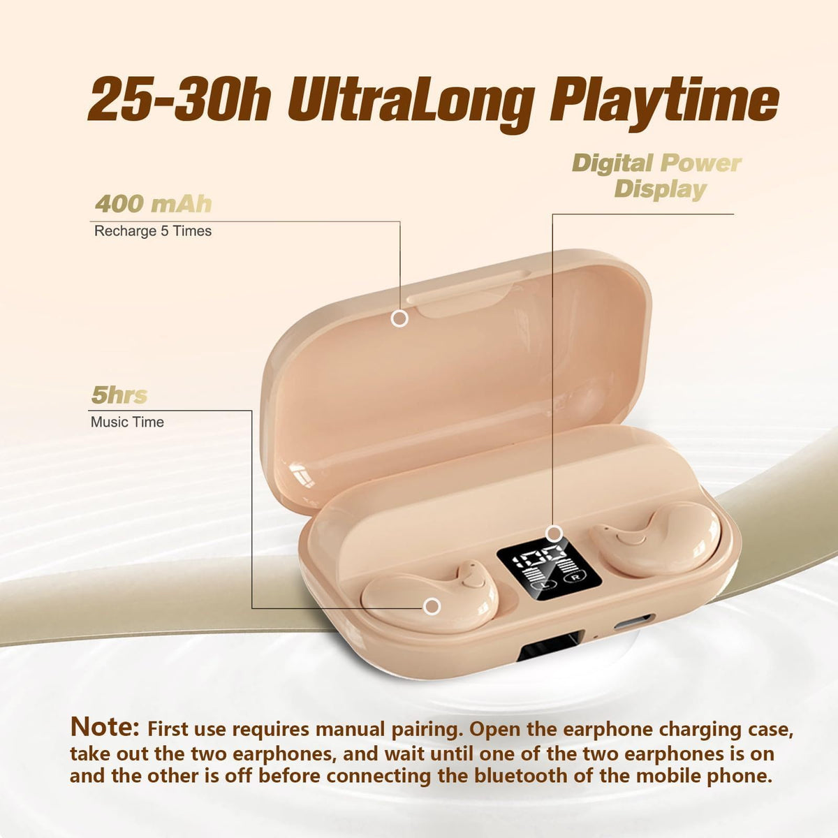 Xmenha Nude Sleep safe, comfortable listening for bedtime routines.