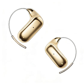 Xmenha open-ear earbuds with glasses-friendly design for comfortable all-day wear.