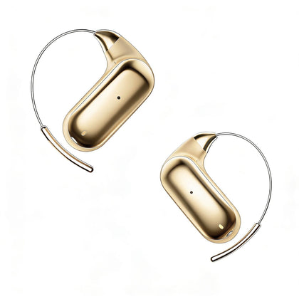 Xmenha open-ear earbuds with glasses-friendly design for comfortable all-day wear.