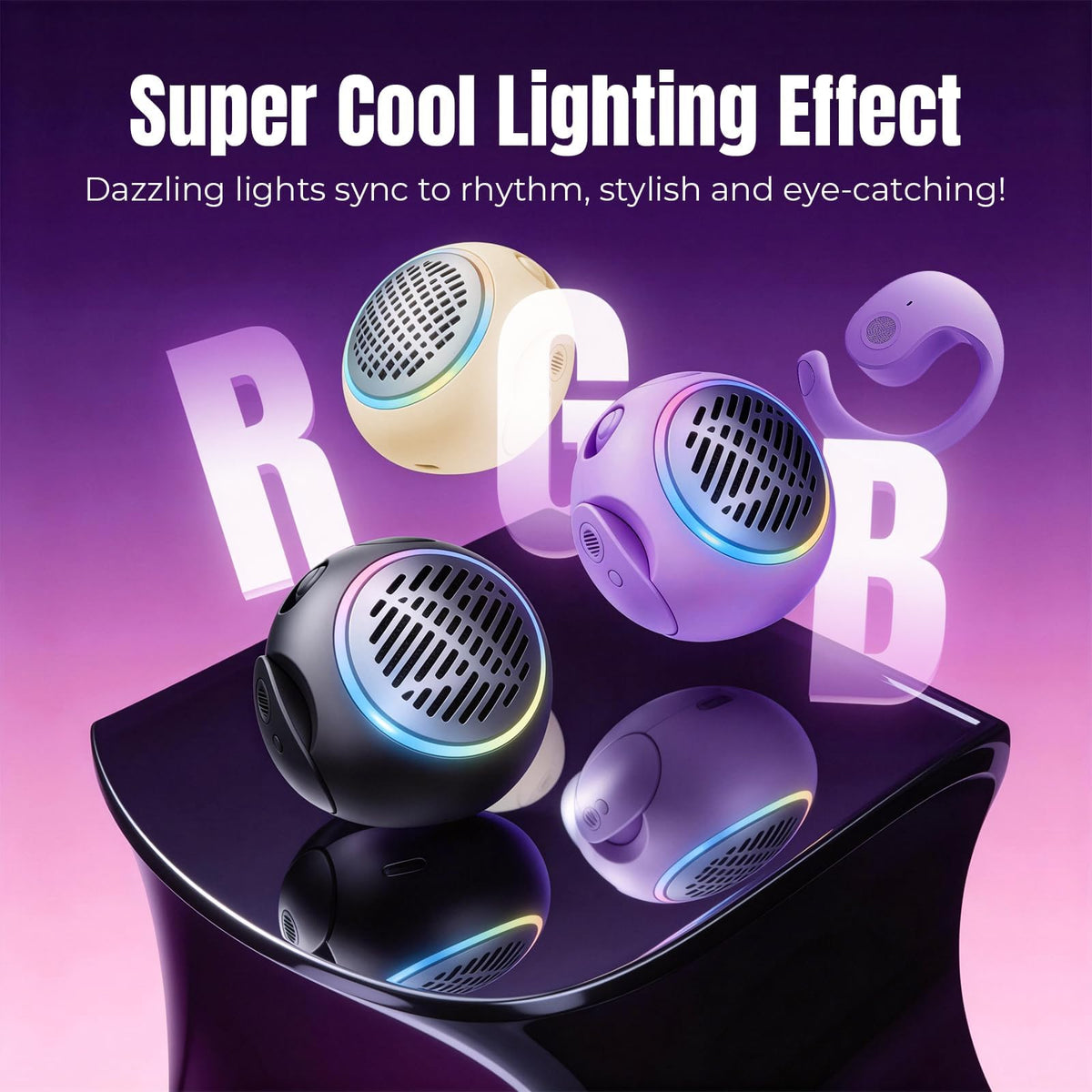 Xmenha Purple Kids 36mm driver delivers clear mids and highs.