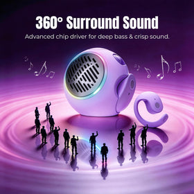 Xmenha Purple Kids dual mic supports clearer calls in noisy spaces.