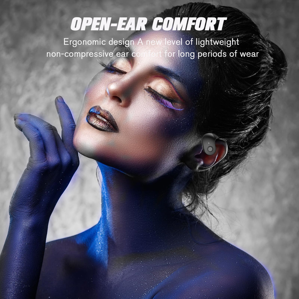 Xmenha worn on head demonstrating secure over-ear fit benefit