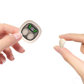 Xmenha smallest wireless invisible earbuds closeup showing discreet design for daily wear