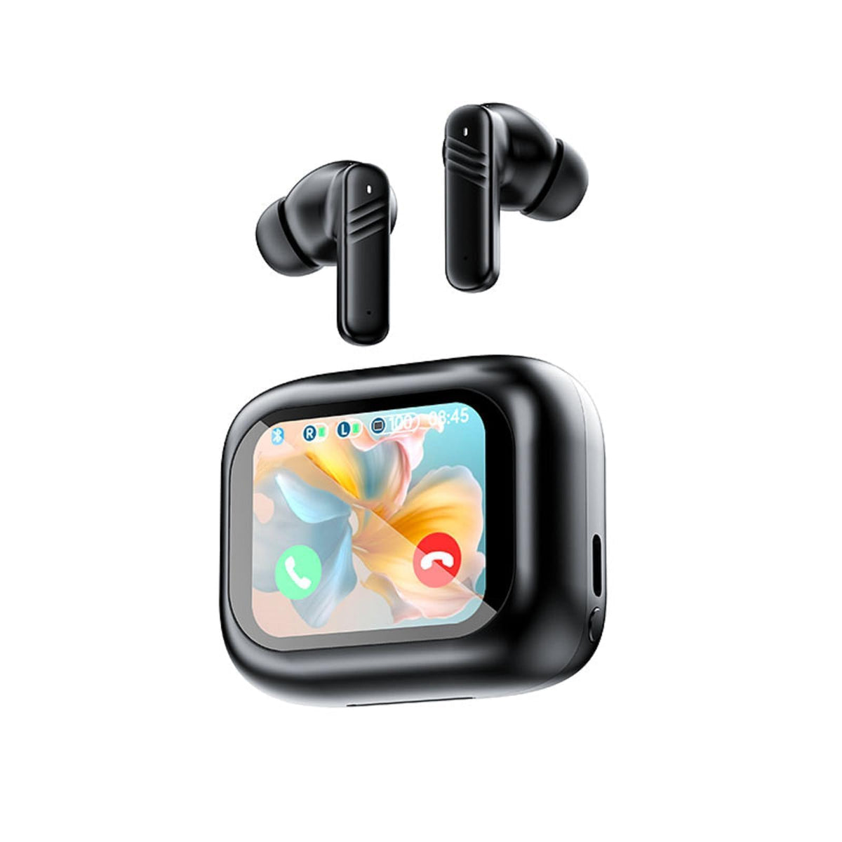Xmenha ANC earbuds with smart case display offer on-case controls.