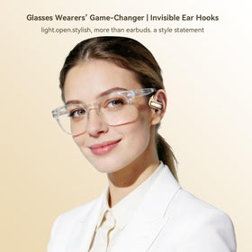 Xmenha ultra-thin memory ear-hooks provide secure, lightweight support.
