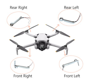 Xmipbs Mini 4 Pro front-right arm on drone for steady flight