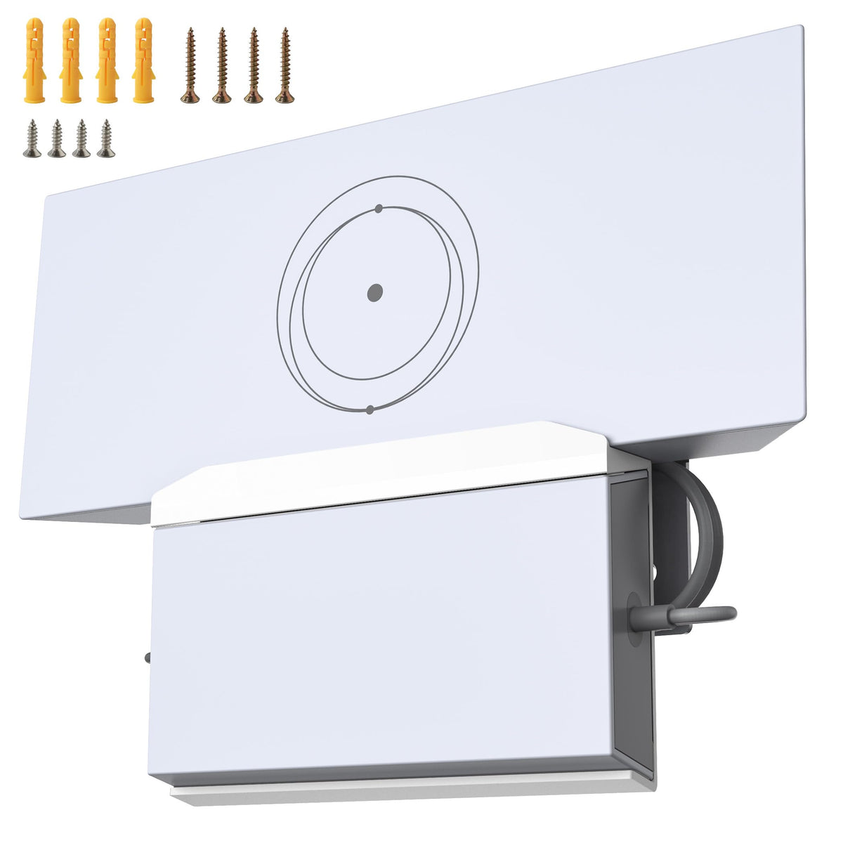 XMoving Starlink Gen3 wall mount with aluminum mesh for stable placement and airflow.