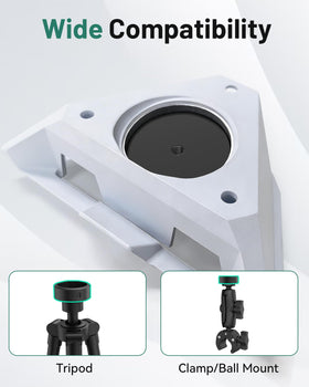 XMoving adapter attached to a tabletop tripod offering portable stability