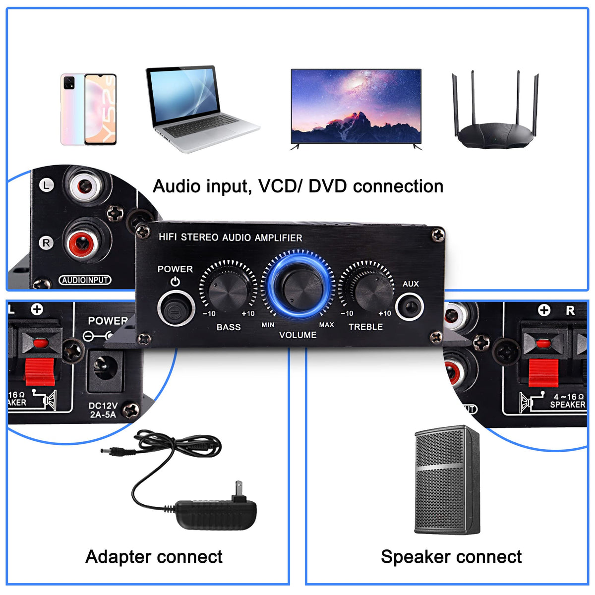 XMSJSIY DIY setup image highlights versatile installation options.
