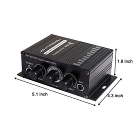 XMSJSIY 12V HiFi amplifier knob and LED lighting for precise tuning in vehicles.