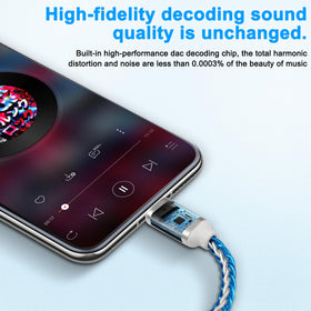 XMSJSIY Compact portable DAC design is easy to carry on commutes.