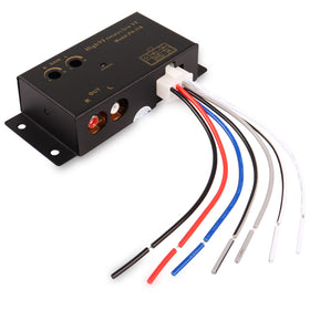 XMSJSIY converter front view showing RCA outputs and benefit clean signal