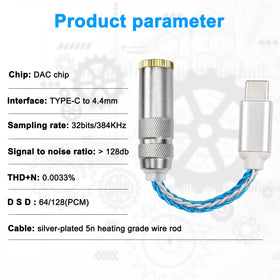 XMSJSIY DAC gold-plated base reduces interference for cleaner sound.