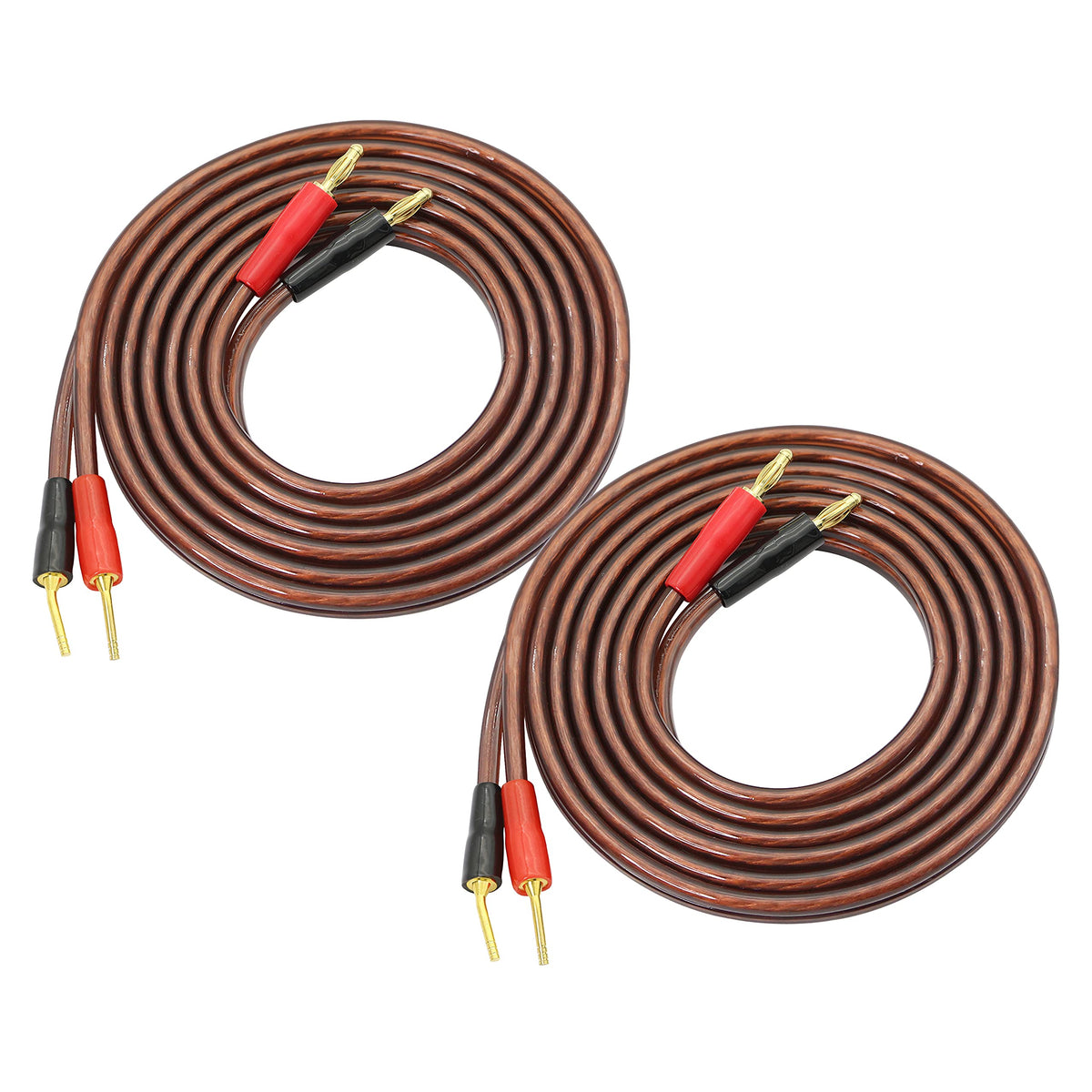 XMSJSIY front view of banana-to-pin cable showing connectors and packaging benefits