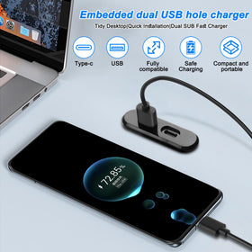 XMSJSIY in-use with phone charging on bedside table, keeps surfaces organized