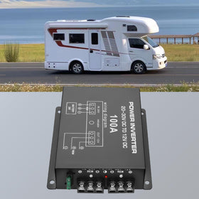 XMSJSIY installed in truck boot providing stable 12V for electronics on the road