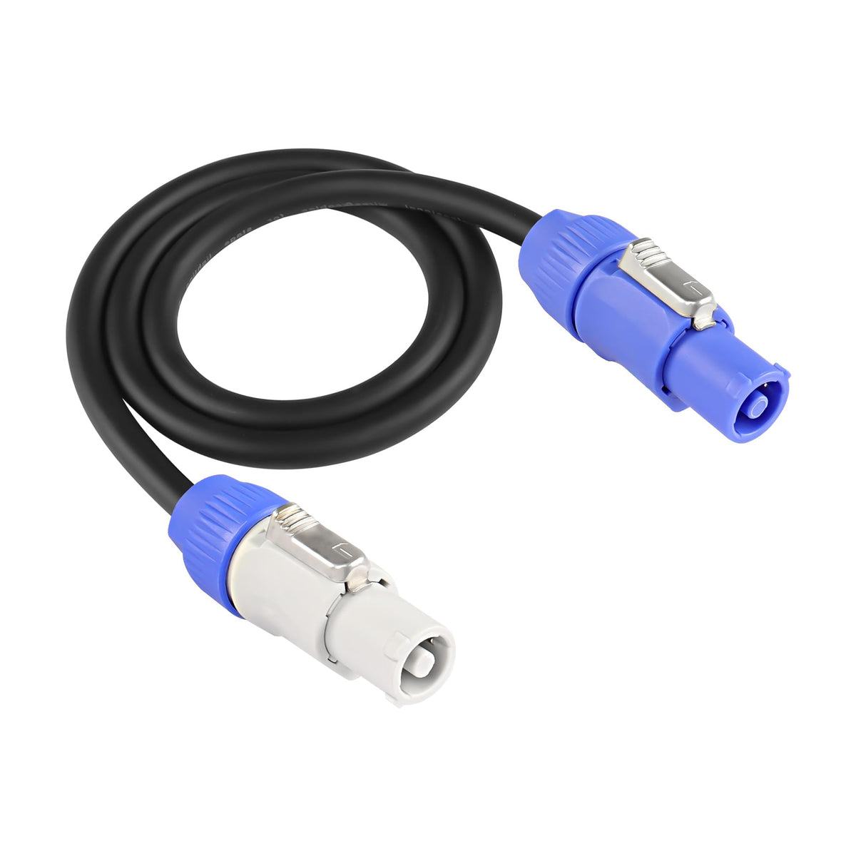 XMSJSIY powercon front connector showing secure locking and reliable connection