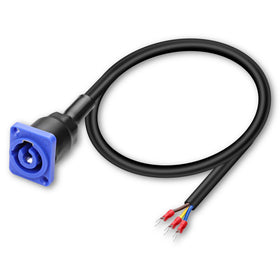 XMSJSIY front view of PowerCon panel inlet showing secure mount benefit