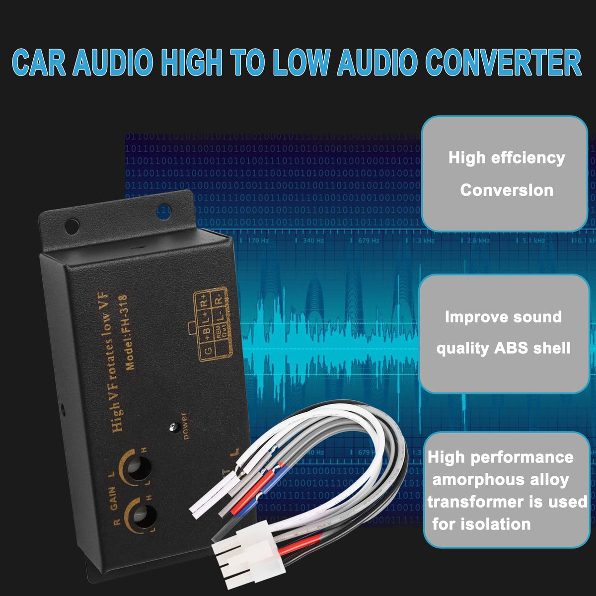 XMSJSIY RCA outputs and connectors enabling amplifier connection benefit