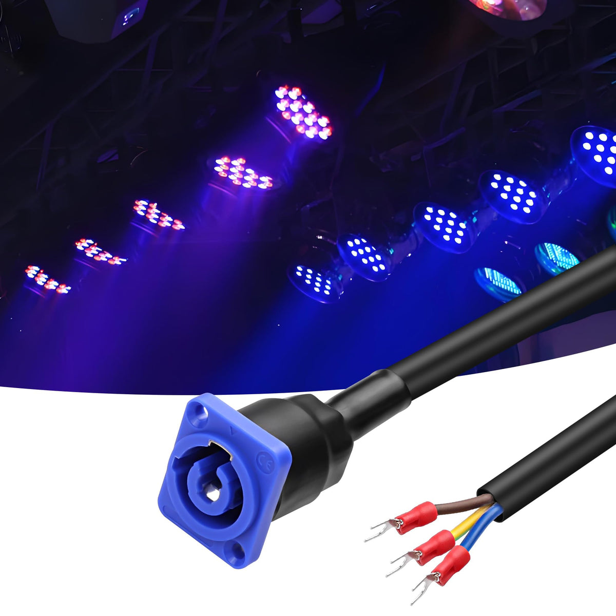 XMSJSIY cable next to ruler showing 0.5m length and easy routing benefit