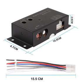 XMSJSIY wiring close-up showing colored cables and easy installation benefit