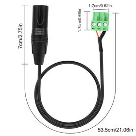 XMSJSIY close-up of gold-plated XLR contact offering corrosion resistance and reliable conductivity