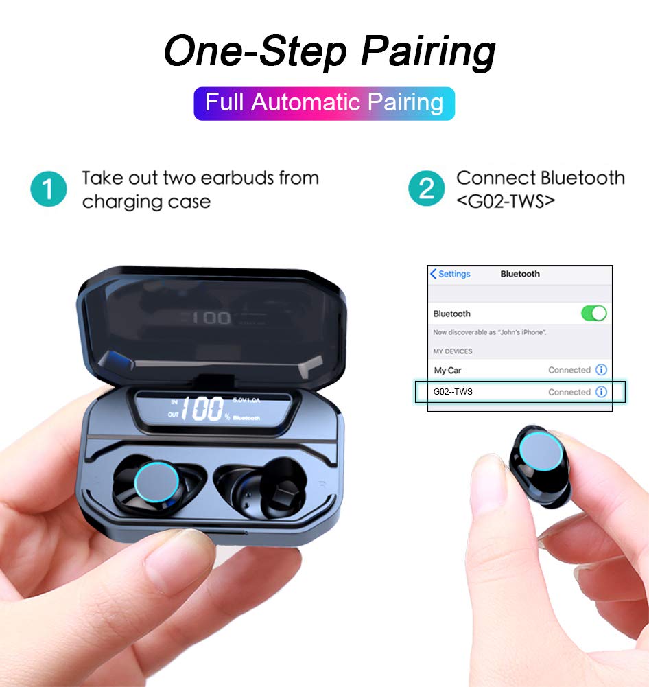 Xmythorig Ultimate 3300mAh charging case open showing battery capacity and ports for long use