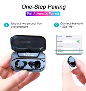Xmythorig Ultimate 3300mAh charging case open showing battery capacity and ports for long use