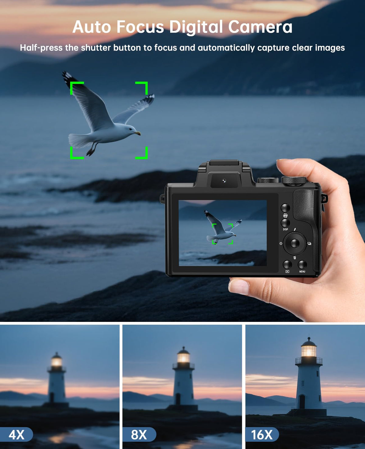 XNSIAKXA 6-axis stabilization reduces shake for smoother videos
