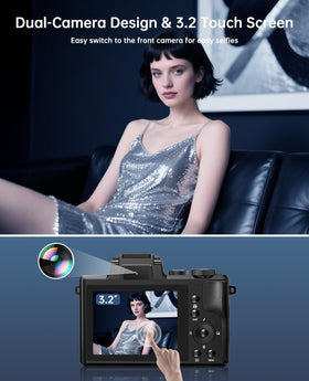XNSIAKXA 3.2-inch IPS touch screen for easy framing and focus