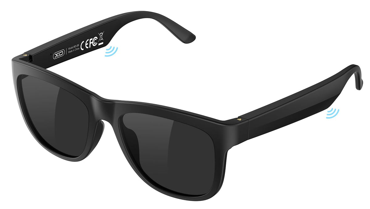 XO Simple Bluetooth glasses with open-ear design for hands-free listening outdoors